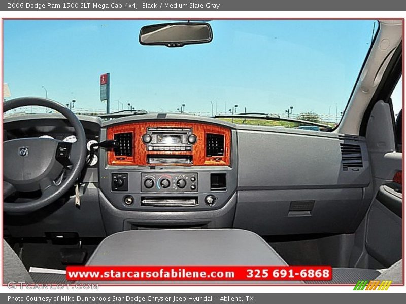 Black / Medium Slate Gray 2006 Dodge Ram 1500 SLT Mega Cab 4x4