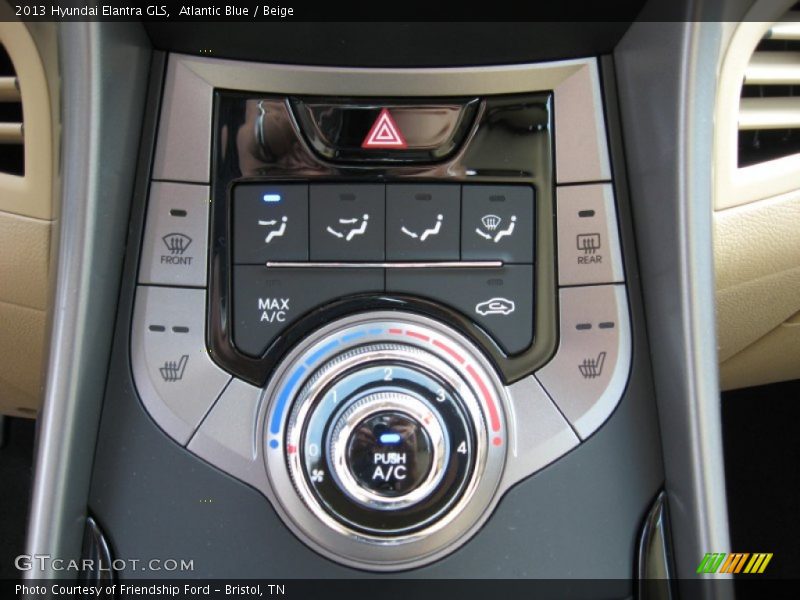 Atlantic Blue / Beige 2013 Hyundai Elantra GLS
