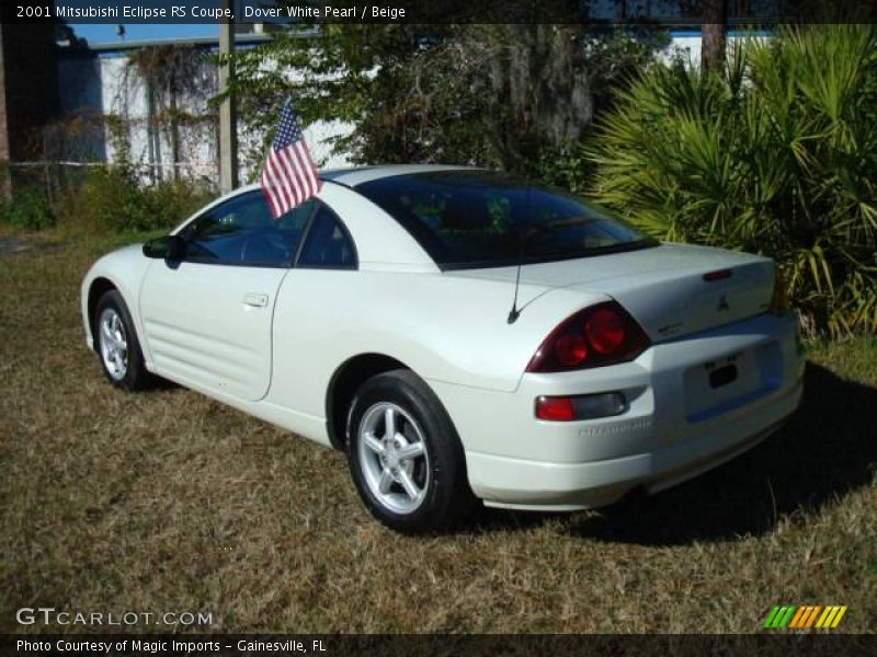 Dover White Pearl / Beige 2001 Mitsubishi Eclipse RS Coupe