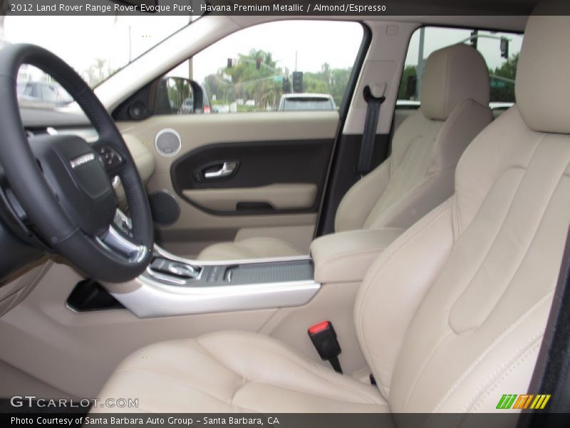 Front Seat of 2012 Range Rover Evoque Pure