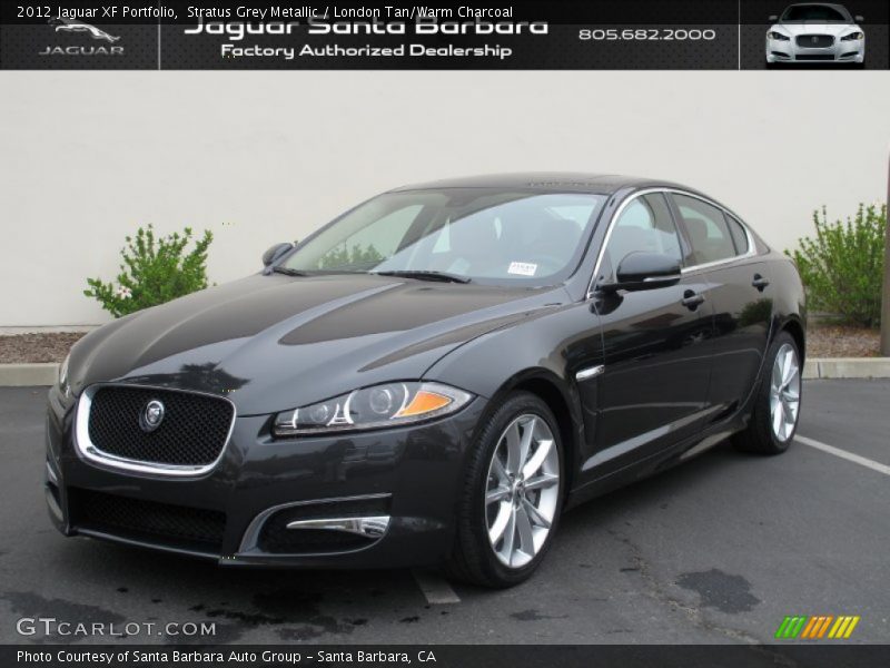 Stratus Grey Metallic / London Tan/Warm Charcoal 2012 Jaguar XF Portfolio