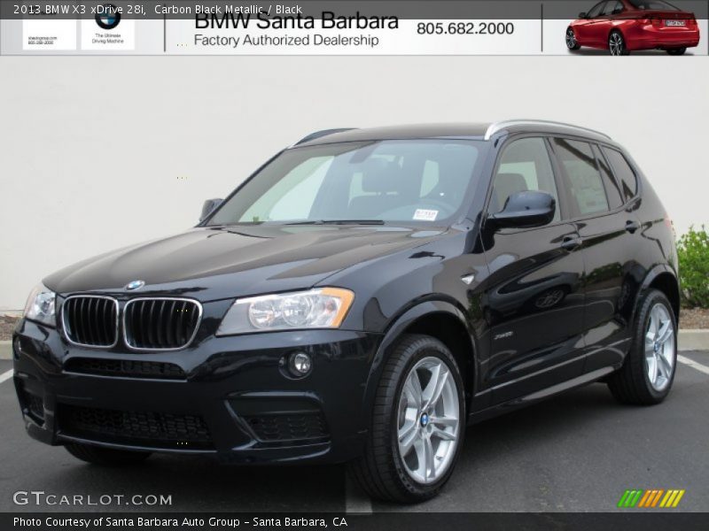 Carbon Black Metallic / Black 2013 BMW X3 xDrive 28i