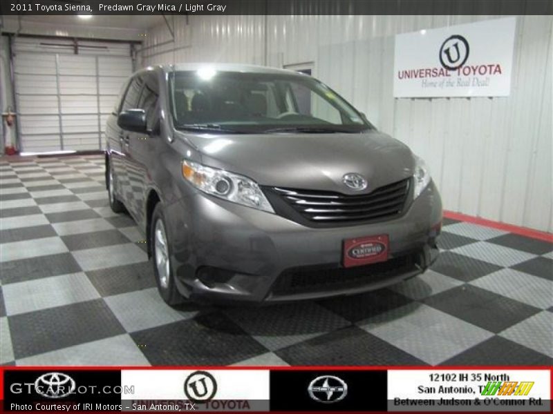 Predawn Gray Mica / Light Gray 2011 Toyota Sienna