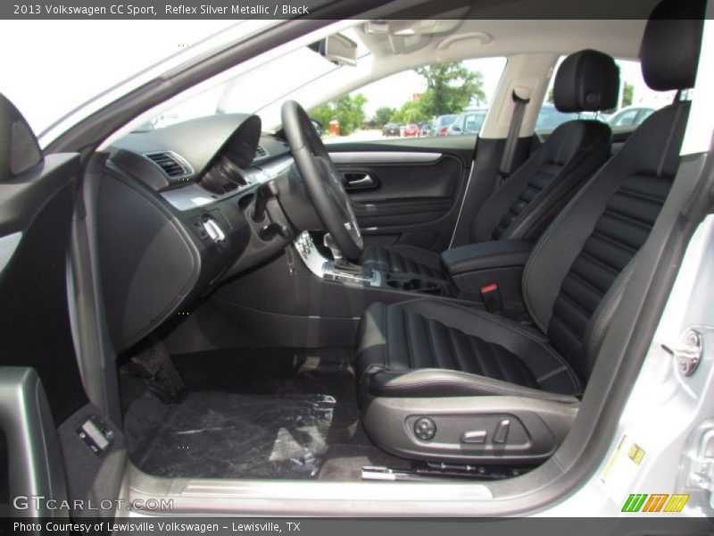 Reflex Silver Metallic / Black 2013 Volkswagen CC Sport