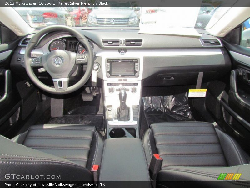 Reflex Silver Metallic / Black 2013 Volkswagen CC Sport