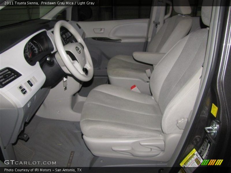 Predawn Gray Mica / Light Gray 2011 Toyota Sienna