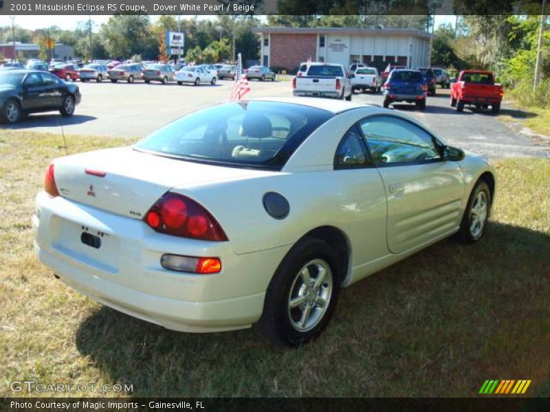 Dover White Pearl / Beige 2001 Mitsubishi Eclipse RS Coupe