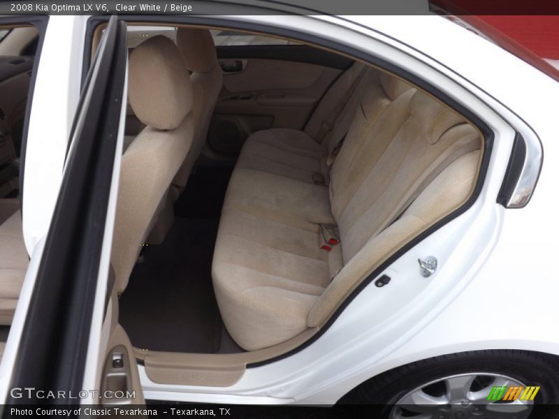 Clear White / Beige 2008 Kia Optima LX V6
