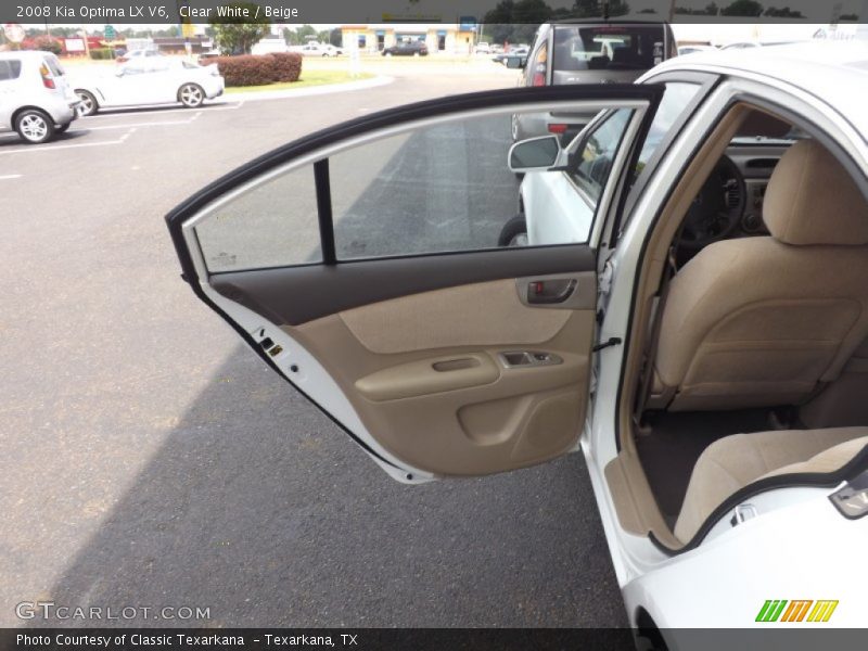 Clear White / Beige 2008 Kia Optima LX V6