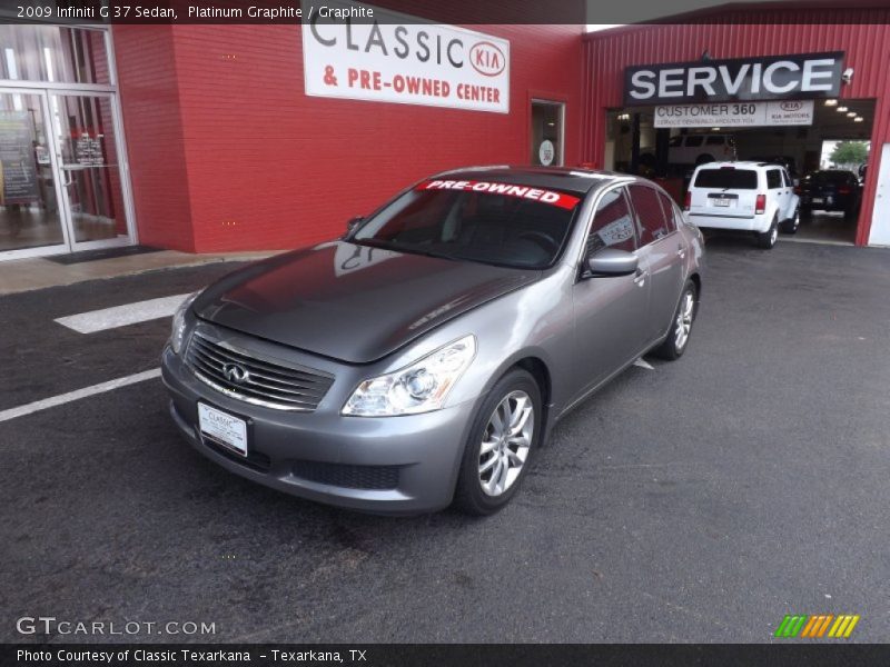 Platinum Graphite / Graphite 2009 Infiniti G 37 Sedan