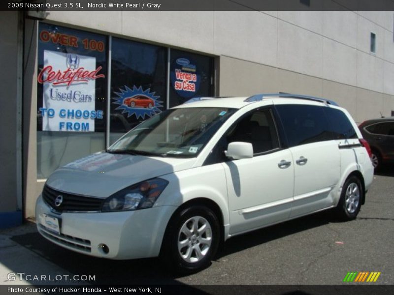 Nordic White Pearl / Gray 2008 Nissan Quest 3.5 SL