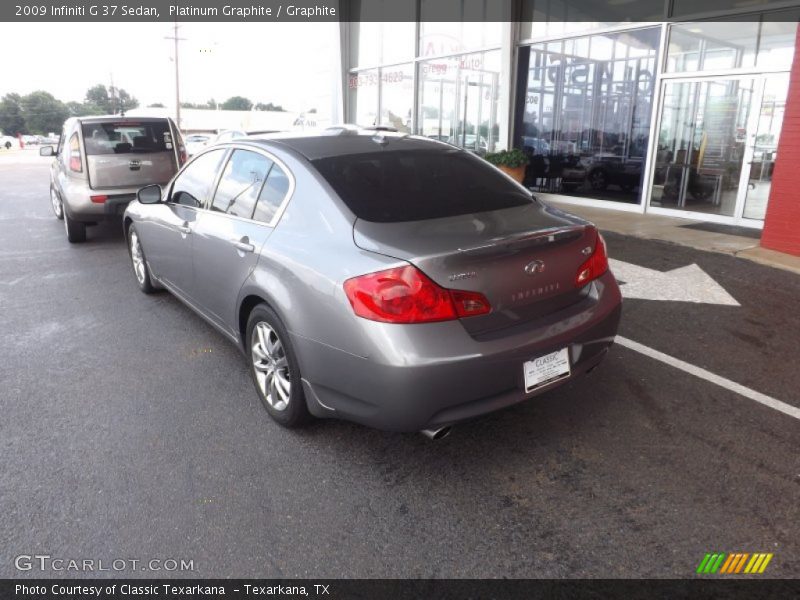 Platinum Graphite / Graphite 2009 Infiniti G 37 Sedan