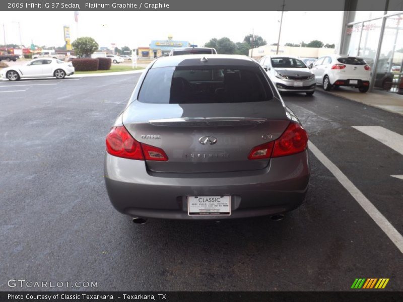 Platinum Graphite / Graphite 2009 Infiniti G 37 Sedan