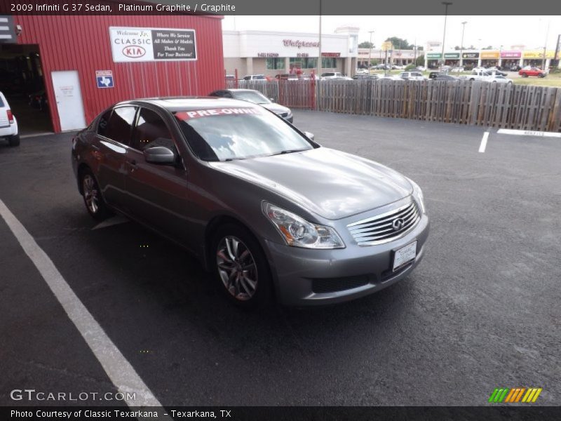 Platinum Graphite / Graphite 2009 Infiniti G 37 Sedan