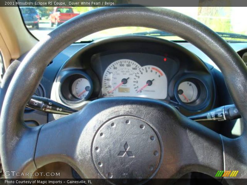 Dover White Pearl / Beige 2001 Mitsubishi Eclipse RS Coupe