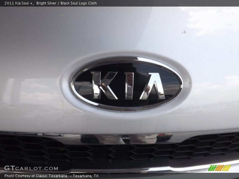 Bright Silver / Black Soul Logo Cloth 2011 Kia Soul +