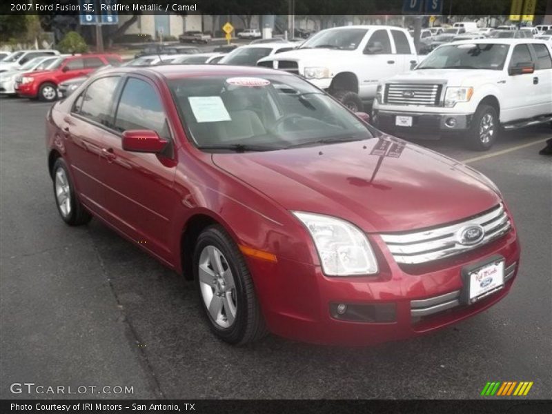 Redfire Metallic / Camel 2007 Ford Fusion SE
