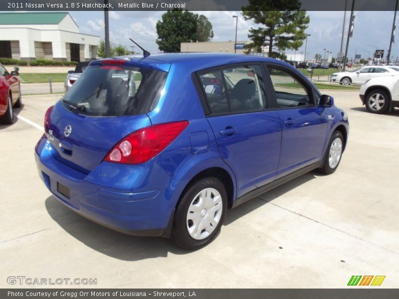 Metallic Blue / Charcoal 2011 Nissan Versa 1.8 S Hatchback