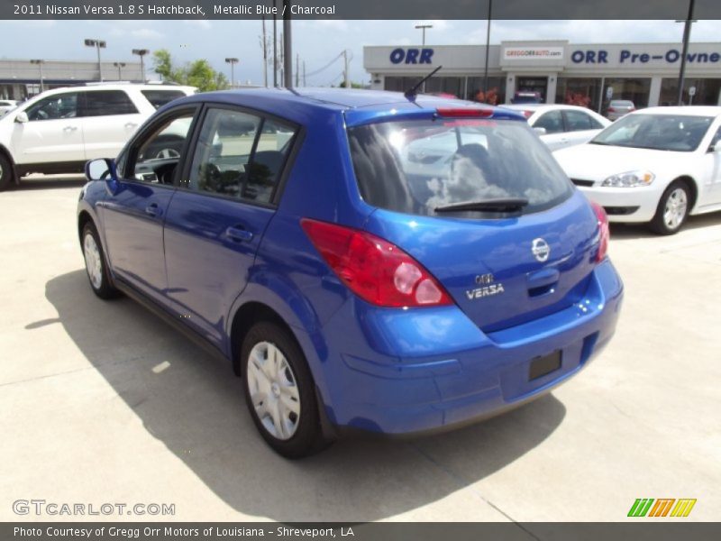 Metallic Blue / Charcoal 2011 Nissan Versa 1.8 S Hatchback