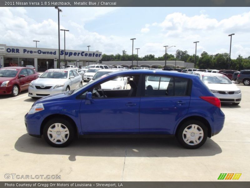 Metallic Blue / Charcoal 2011 Nissan Versa 1.8 S Hatchback