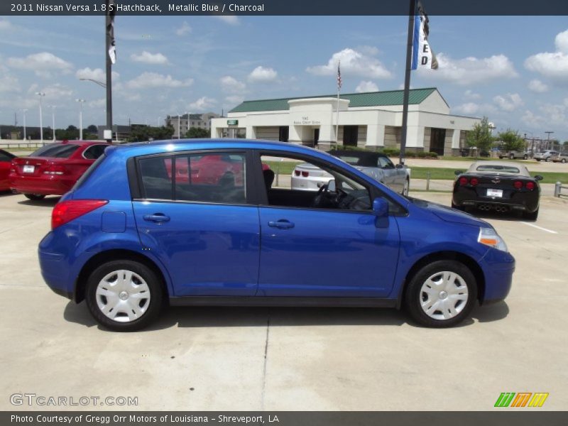 Metallic Blue / Charcoal 2011 Nissan Versa 1.8 S Hatchback