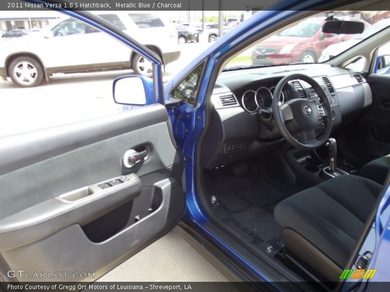 Metallic Blue / Charcoal 2011 Nissan Versa 1.8 S Hatchback