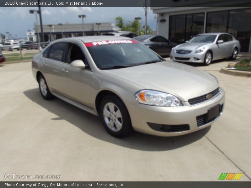 Gold Mist Metallic / Ebony 2010 Chevrolet Impala LT