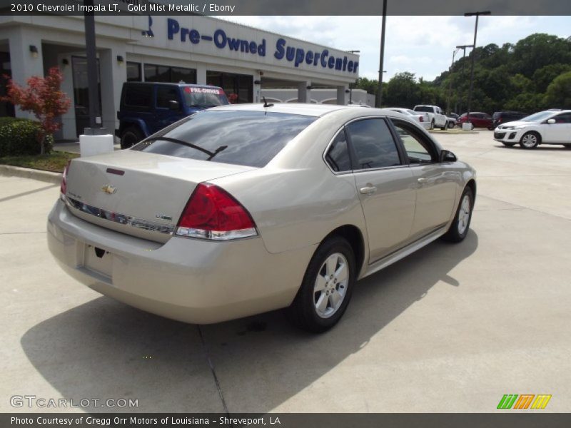 Gold Mist Metallic / Ebony 2010 Chevrolet Impala LT