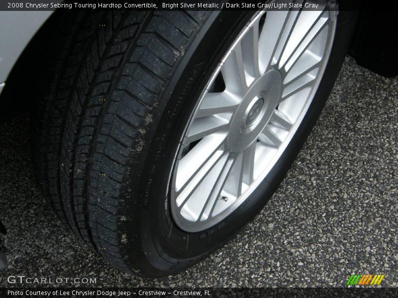 Bright Silver Metallic / Dark Slate Gray/Light Slate Gray 2008 Chrysler Sebring Touring Hardtop Convertible