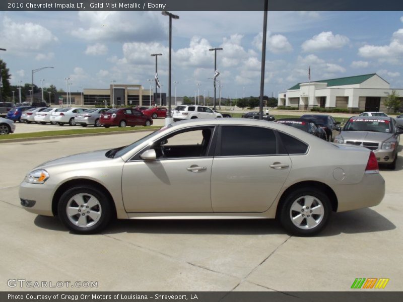 Gold Mist Metallic / Ebony 2010 Chevrolet Impala LT