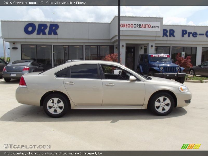 Gold Mist Metallic / Ebony 2010 Chevrolet Impala LT