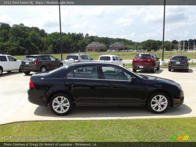 Black / Medium Light Stone 2012 Ford Fusion SE