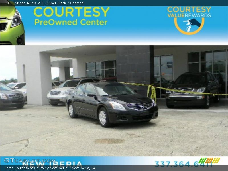 Super Black / Charcoal 2012 Nissan Altima 2.5