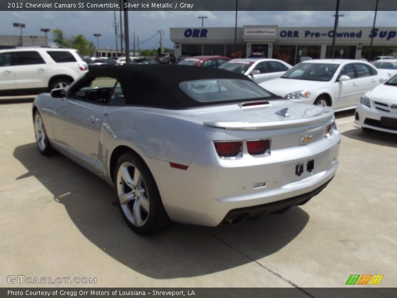 Silver Ice Metallic / Gray 2012 Chevrolet Camaro SS Convertible