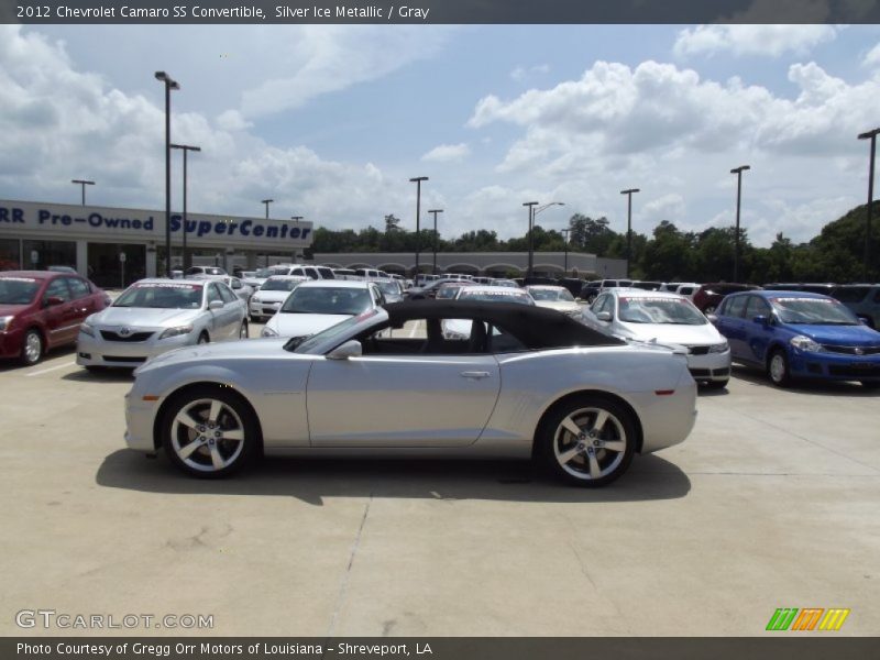 Silver Ice Metallic / Gray 2012 Chevrolet Camaro SS Convertible