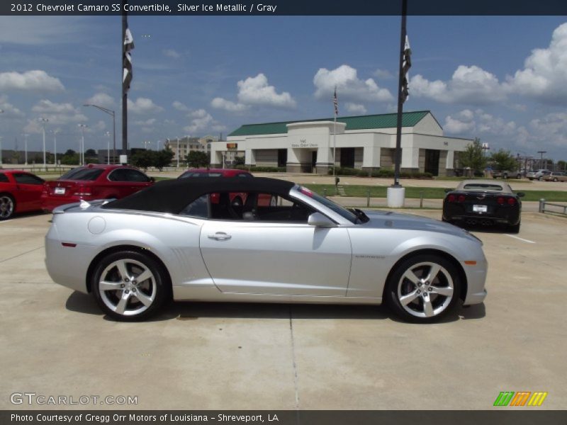 Silver Ice Metallic / Gray 2012 Chevrolet Camaro SS Convertible