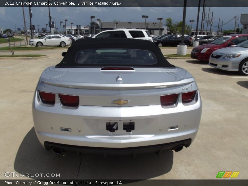 Silver Ice Metallic / Gray 2012 Chevrolet Camaro SS Convertible
