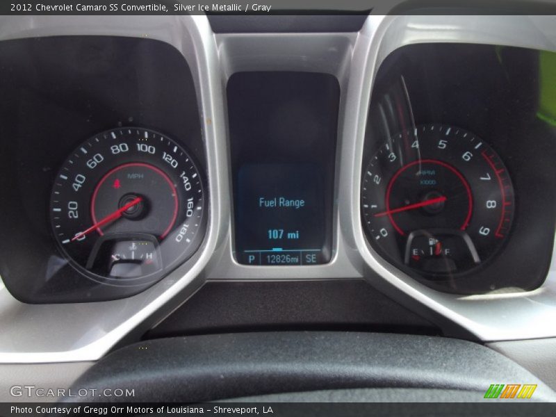 Silver Ice Metallic / Gray 2012 Chevrolet Camaro SS Convertible