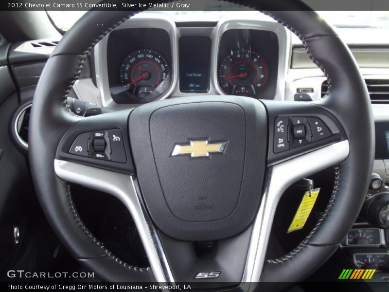 Silver Ice Metallic / Gray 2012 Chevrolet Camaro SS Convertible