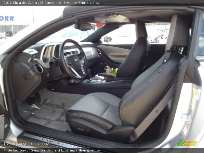 Silver Ice Metallic / Gray 2012 Chevrolet Camaro SS Convertible