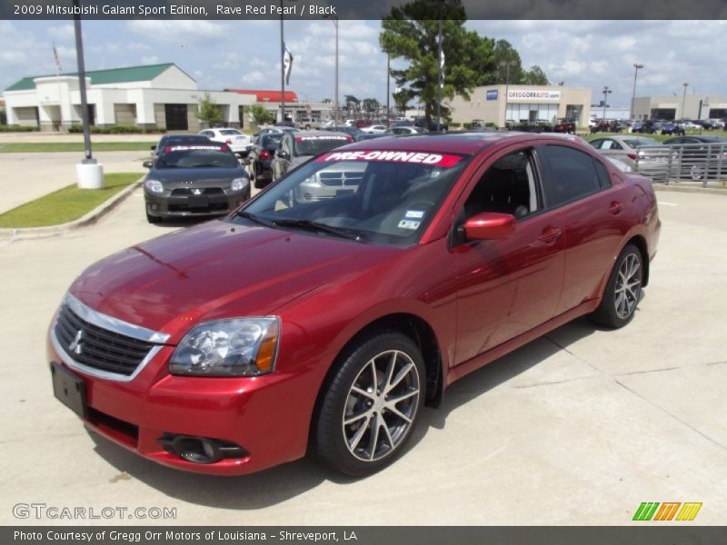 Rave Red Pearl / Black 2009 Mitsubishi Galant Sport Edition