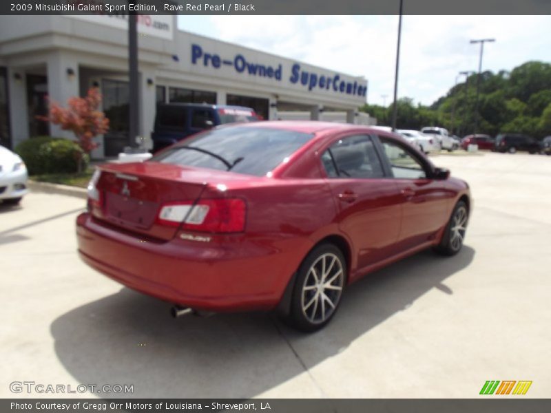 Rave Red Pearl / Black 2009 Mitsubishi Galant Sport Edition