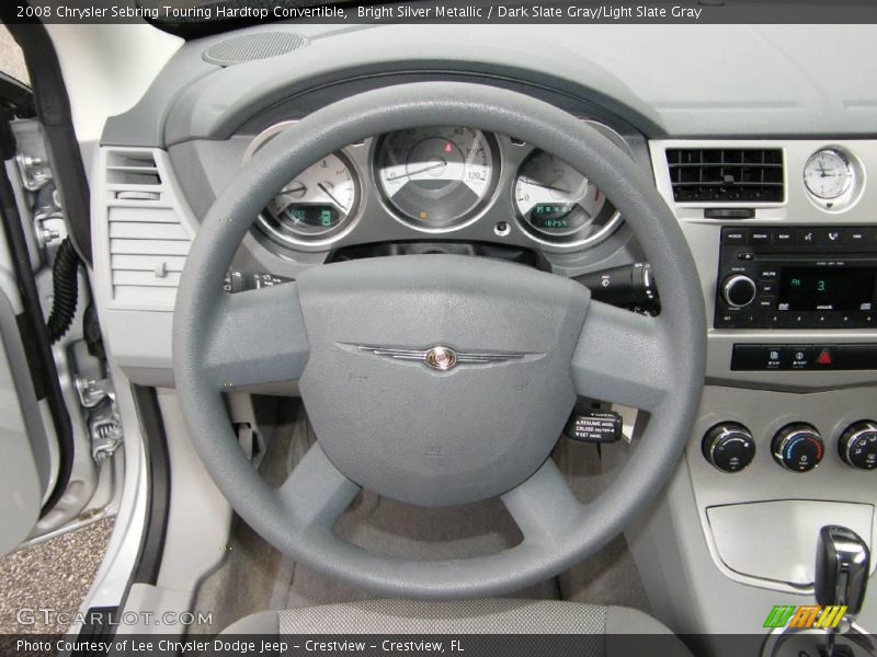 Bright Silver Metallic / Dark Slate Gray/Light Slate Gray 2008 Chrysler Sebring Touring Hardtop Convertible