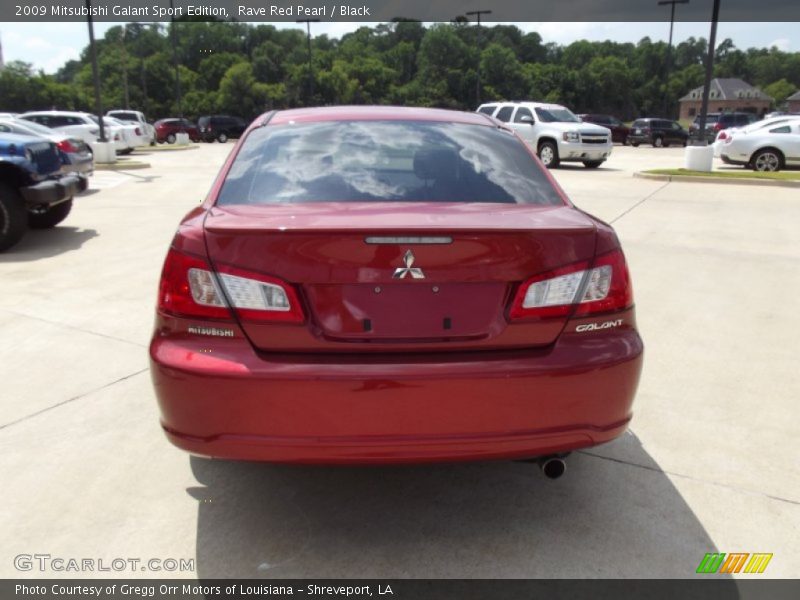 Rave Red Pearl / Black 2009 Mitsubishi Galant Sport Edition