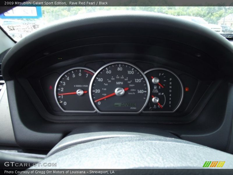 Rave Red Pearl / Black 2009 Mitsubishi Galant Sport Edition