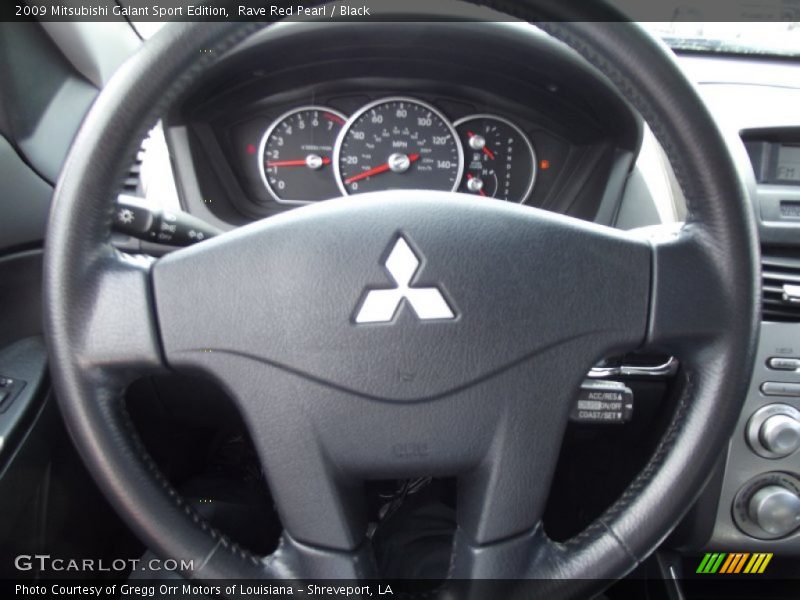 Rave Red Pearl / Black 2009 Mitsubishi Galant Sport Edition