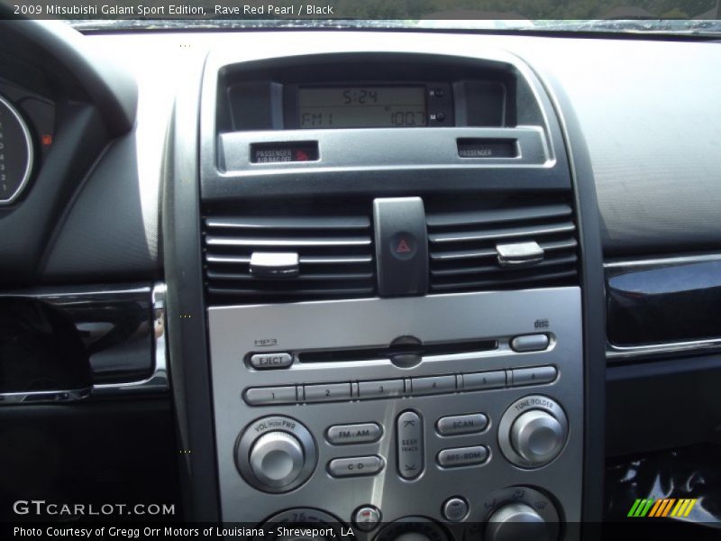 Rave Red Pearl / Black 2009 Mitsubishi Galant Sport Edition