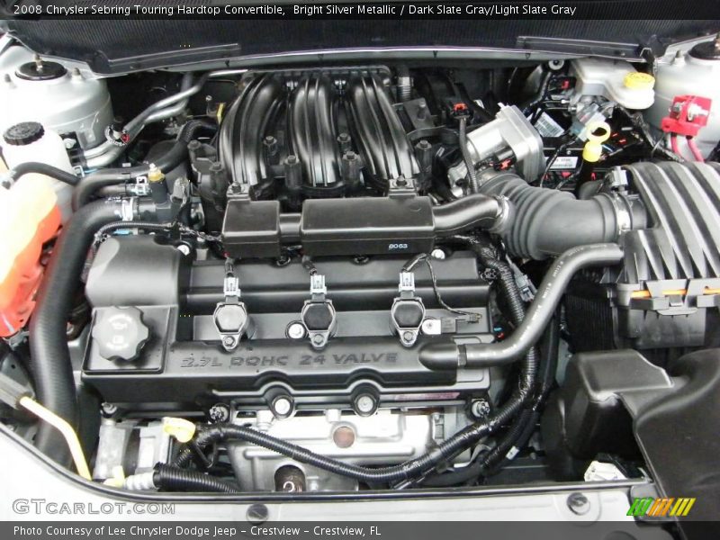 Bright Silver Metallic / Dark Slate Gray/Light Slate Gray 2008 Chrysler Sebring Touring Hardtop Convertible