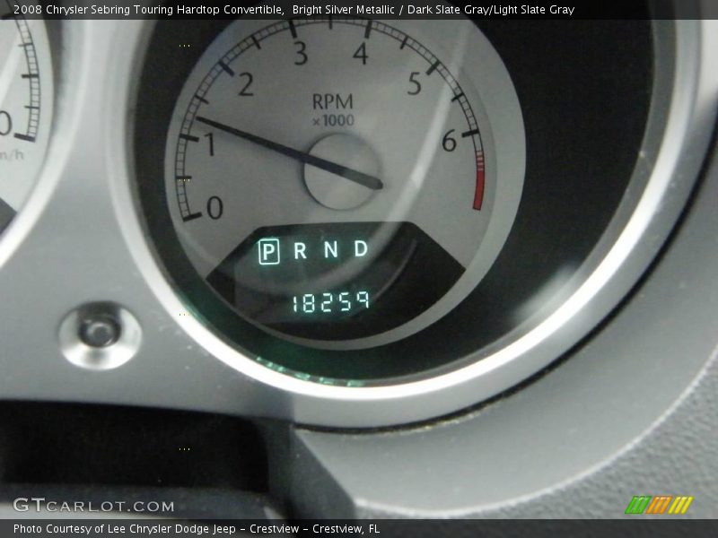 Bright Silver Metallic / Dark Slate Gray/Light Slate Gray 2008 Chrysler Sebring Touring Hardtop Convertible