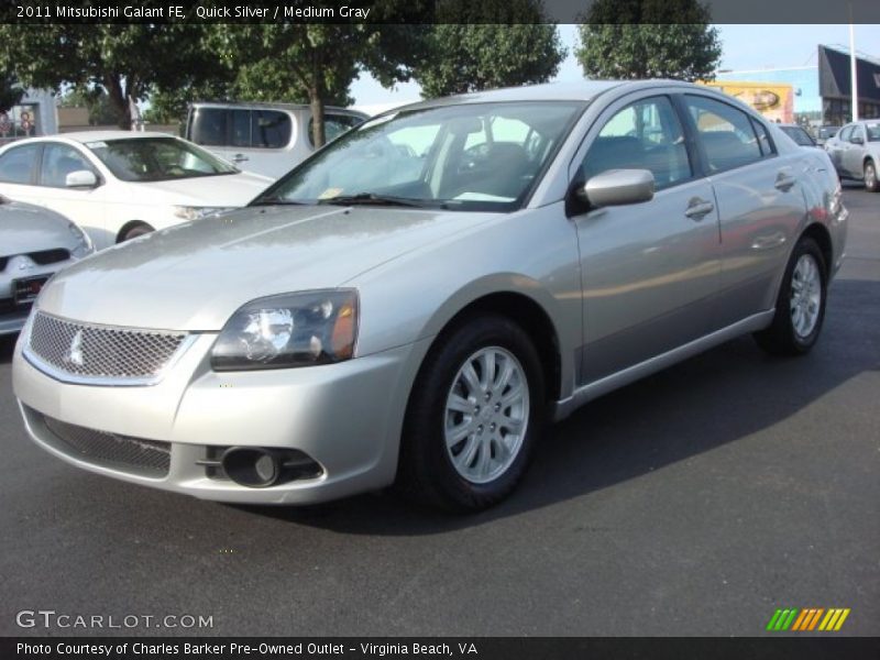 Quick Silver / Medium Gray 2011 Mitsubishi Galant FE